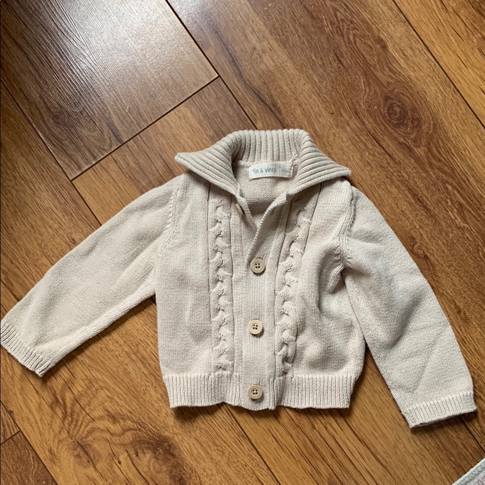 Fin & Vince Cable Knit Cardigan